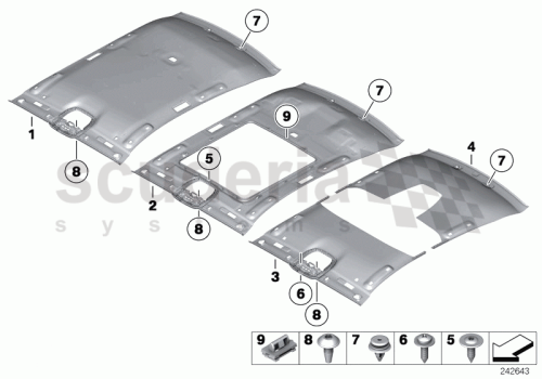 Part Diagram for Rolls Royce 51 44 7286670