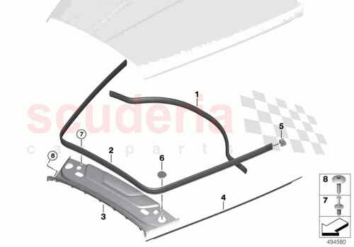 Part Diagram for Rolls Royce 51765A12F88