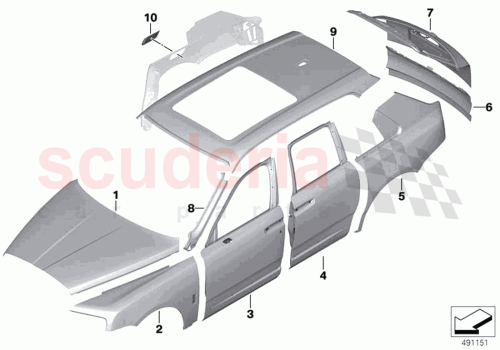 Part Diagram for Rolls Royce 83425B4FF45