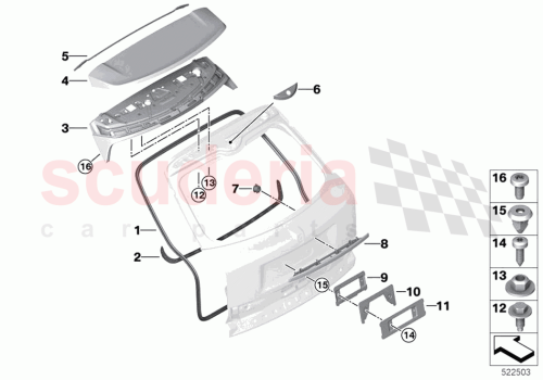 Part Diagram for Rolls Royce 51629447777