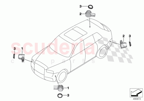 Part Diagram for Rolls Royce 66209274427