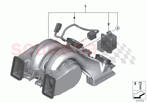 Part Diagram for Rolls Royce 64119354174