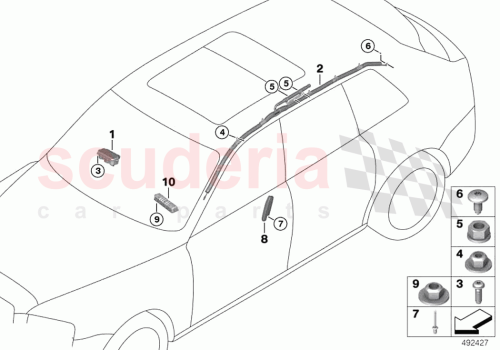 Part Diagram for Rolls Royce 72129495140