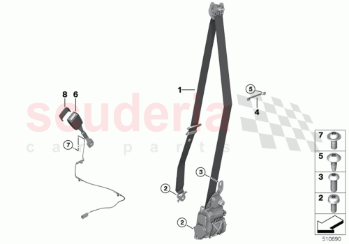 Part Diagram for Rolls Royce 72117954946