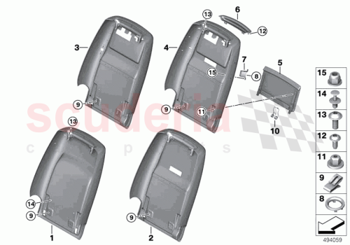 Part Diagram for Rolls Royce 52107460506