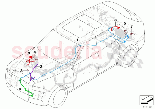 Part Diagram for Rolls Royce 61125A2A5C7