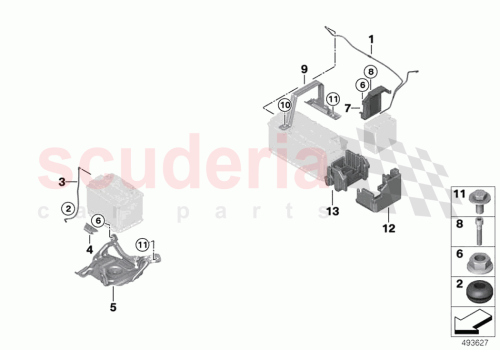 Part Diagram for Rolls Royce 61216993893