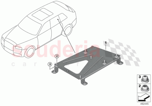 Part Diagram for Rolls Royce 61219869522