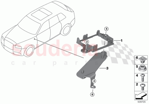 Part Diagram for Rolls Royce 61354A03624