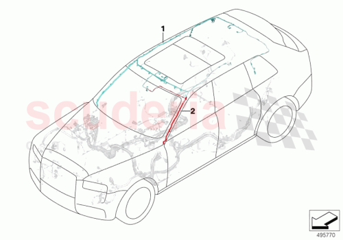 Part Diagram for Rolls Royce 61128717866