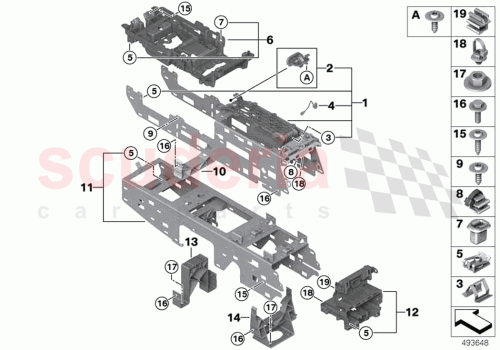 Part Diagram for Rolls Royce 51169393837
