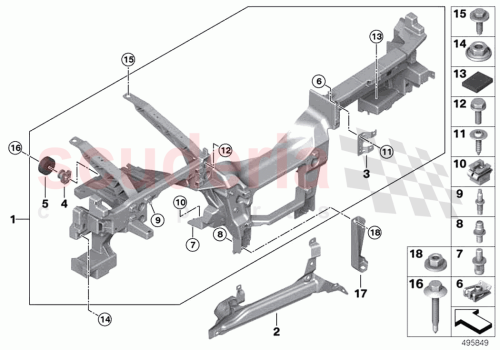 Part Diagram for Rolls Royce 51459389701