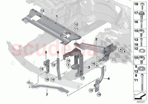 Part Diagram for Rolls Royce 41 00 9627754
