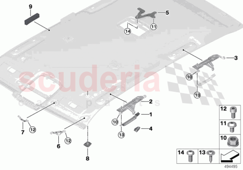 Part Diagram for Rolls Royce 51447448684