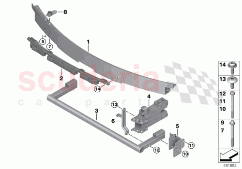 Part Diagram for Rolls Royce 51117448884