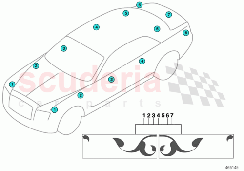Part Diagram for Rolls Royce 51142413965