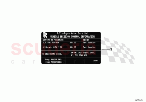 Part Diagram for Rolls Royce 71228618202