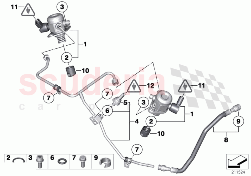 Part Diagram for Rolls Royce 13518604234