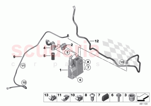 Part Diagram for Rolls Royce 16137215049