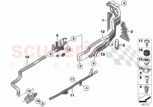 Part Diagram for Rolls Royce 64219310349