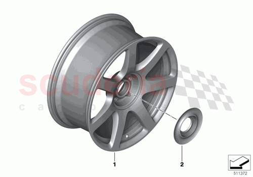 Part Diagram for Rolls Royce 36137916077