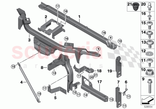 Part Diagram for Rolls Royce 51647377188