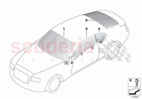 Part Diagram for Rolls Royce 51337445453