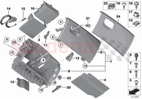 Part Diagram for Rolls Royce 51169356180