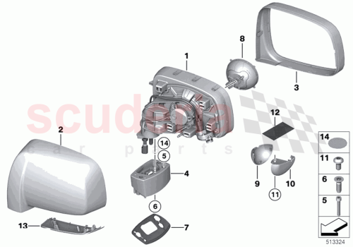 Part Diagram for Rolls Royce 51167302061