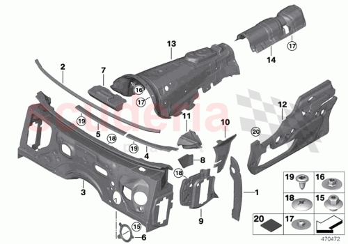 Part Diagram for Rolls Royce 51487946015