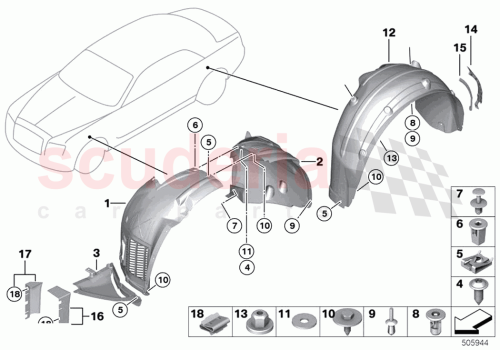 Part Diagram for Rolls Royce 51717367227
