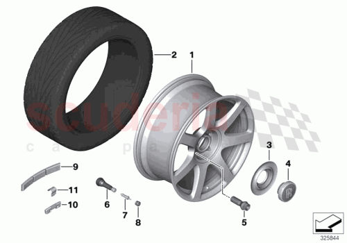Part Diagram for Rolls Royce 36116862603