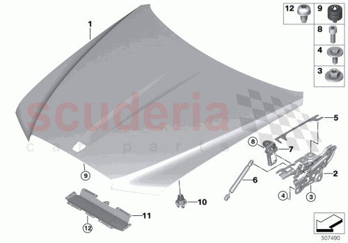 Part Diagram for Rolls Royce 51135A0B5C9