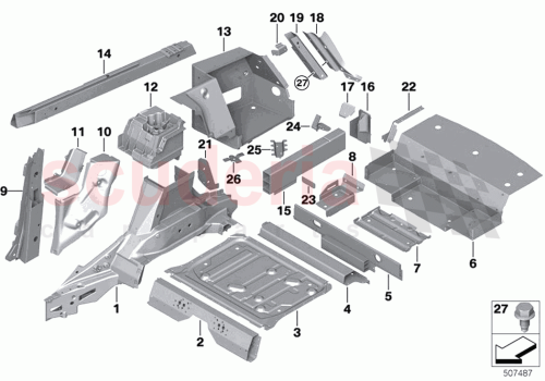 Part Diagram for Rolls Royce 41007931159