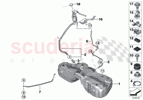 Part Diagram for Rolls Royce 16117497895