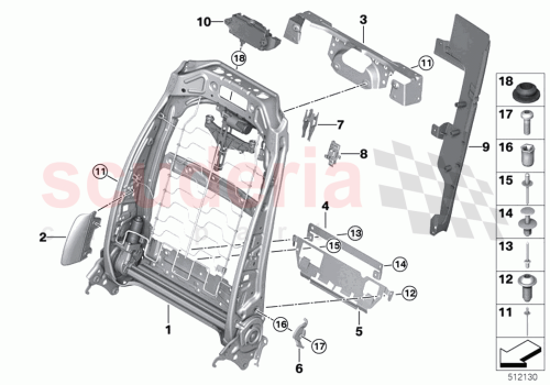Part Diagram for Rolls Royce 52105A0DFD8