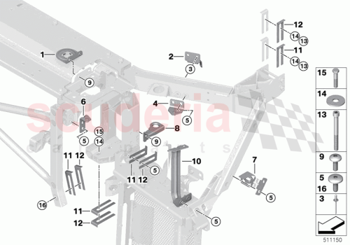 Part Diagram for Rolls Royce 51648491929