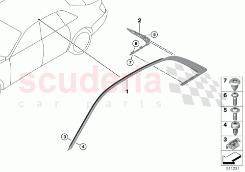 Part Diagram for Rolls Royce 51339451357