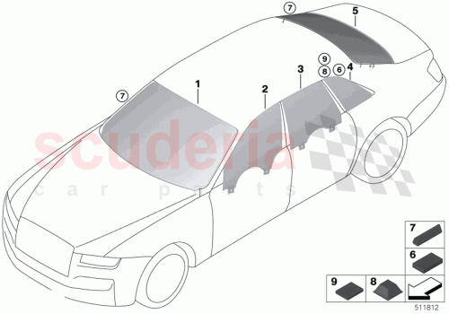 Part Diagram for Rolls Royce 51377493686