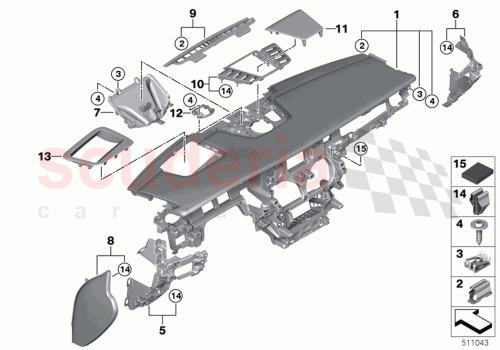Part Diagram for Rolls Royce 51459871707