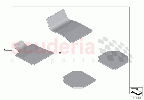 Part Diagram for Rolls Royce 51475A1E819