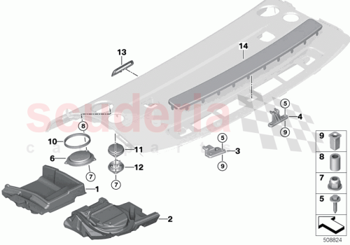 Part Diagram for Rolls Royce 51488498169