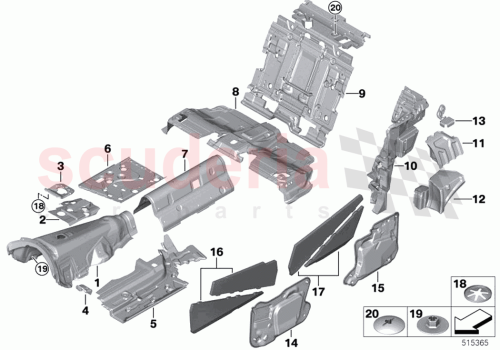 Part Diagram for Rolls Royce 51487494981