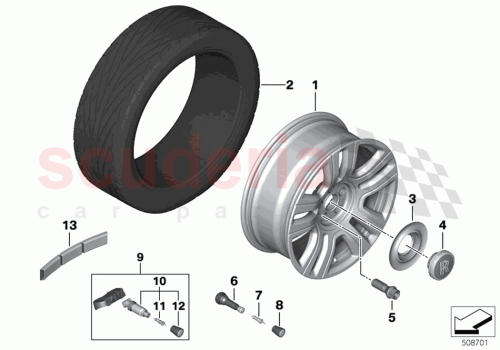 Part Diagram for Rolls Royce 36116891938