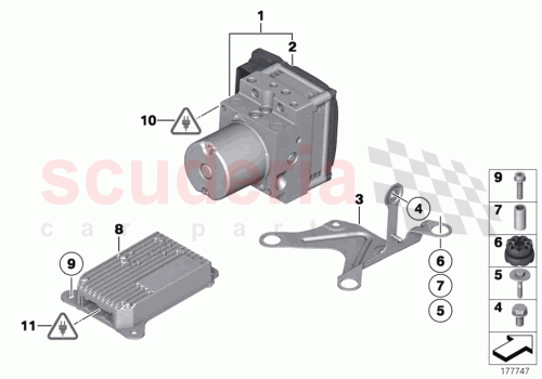 Part Diagram for Rolls Royce 34516850073
