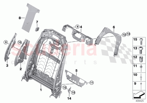 Part Diagram for Rolls Royce 52107422780