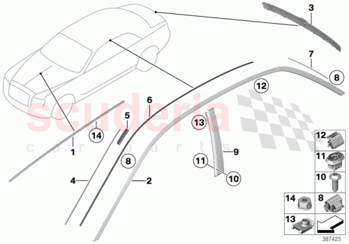 Part Diagram for Rolls Royce 51137261128