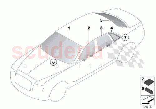 Part Diagram for Rolls Royce 51317279660