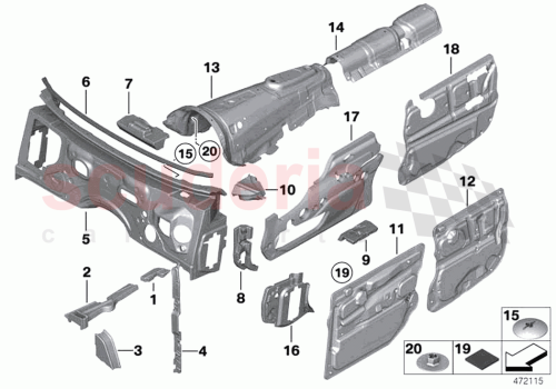 Part Diagram for Rolls Royce 51487946013