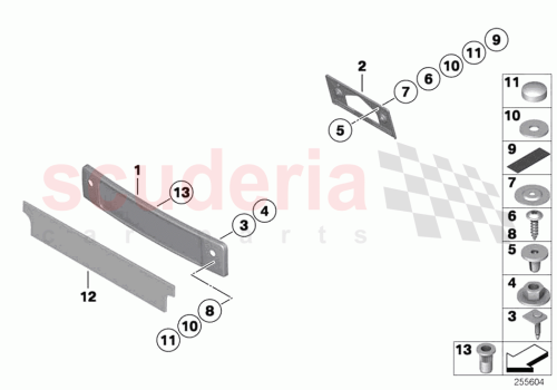 Part Diagram for Rolls Royce 51187160607